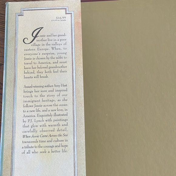 When Jessie Came Across the Sea Hard Cover Book Amy Hest illustrated by PJ Lynch - Picture 3 of 10